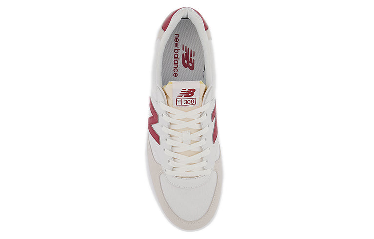 New Balance Unisex 300 Series V3 Sneakers White/Red CT300WR3