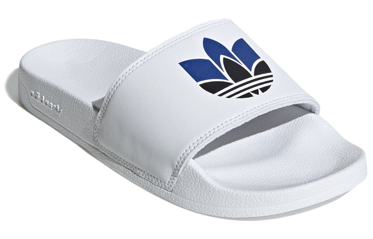 (WMNS) adidas originals Adilette Lite 'White Blue Black' FW0537