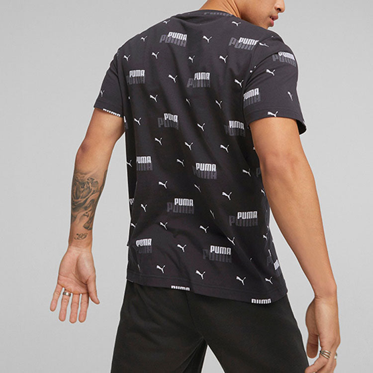 PUMA Essentials Logo Power Printed Tee 'Black' 675681-01
