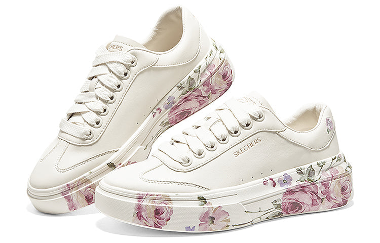 (WMNS) Skechers Cordova Classic Painted Florals 'Natural' 185062-NAT