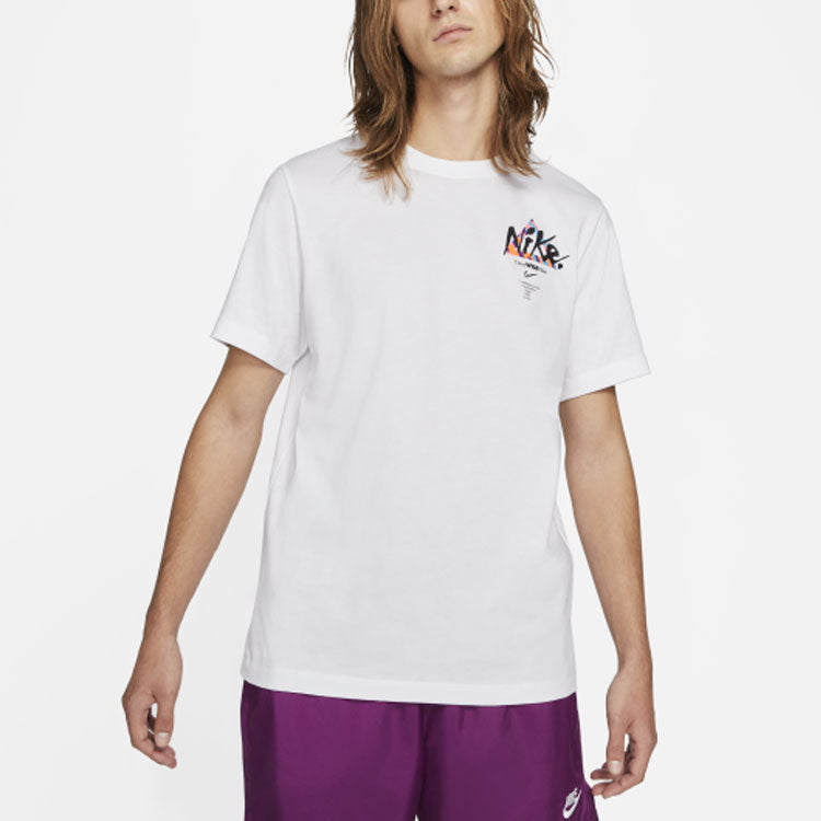 Nike Sportswear Print Casual Sports For Men White DB6136-100