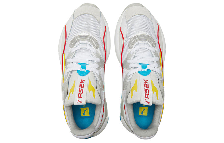 (WMNS) PUMA RS-2K POWER PLAY WNS WHITE-GRA 'White Gray Yellow' 375132-02
