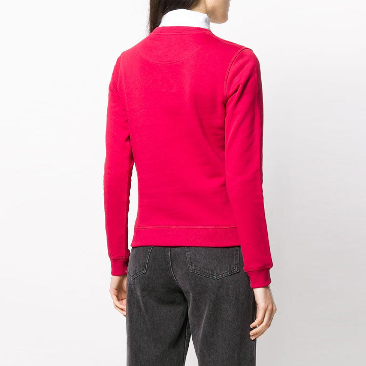 (WMNS) KENZO Eye Pattern Round Neck Long Sleeves Pullover Hoodie Cherry Red F962SW7104XC-22