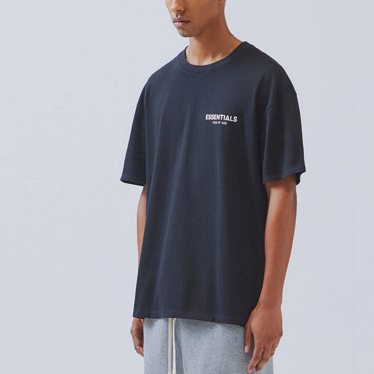 Fear of God Essentials Boxy Black Logo Tee 0125250500094001