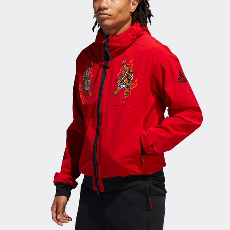 adidas Mic Jkt Wb Hood Sport Jacket Male Red GG0766