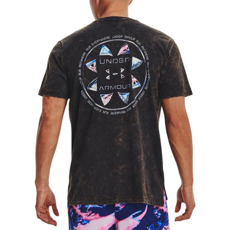 Under Armour Run Anywhere Short Sleeve T-shirt 'Black Multi' 1374228-001