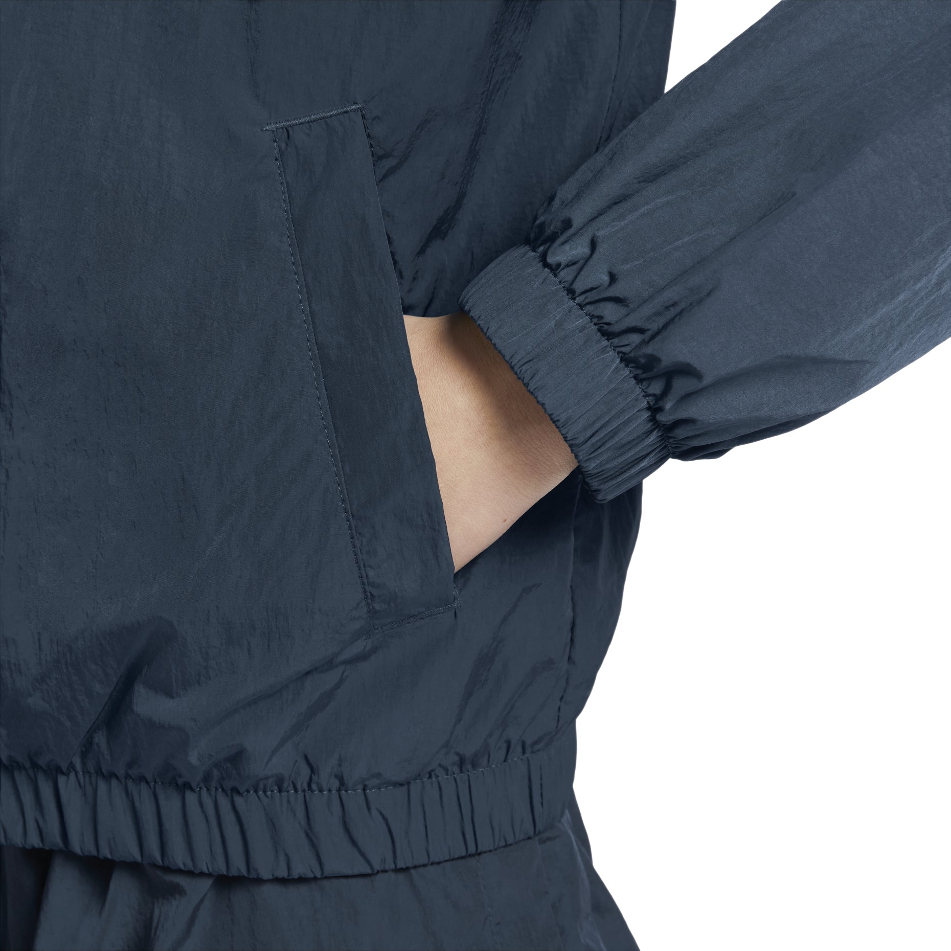 (WMNS) Nike Windrunner Loose UV Woven Full-Zip Jacket Asia Sizing 'Armory Navy White' FV6305-480
