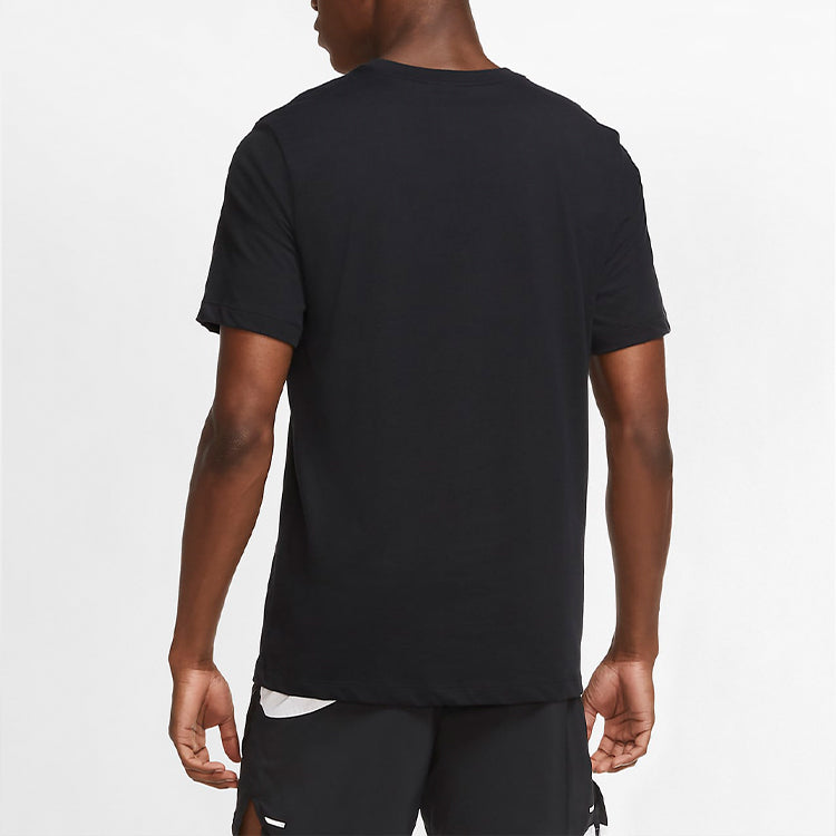 Nike Casual Sports Gym Round Neck Alphabet logo Short Sleeve Black CZ8333-010