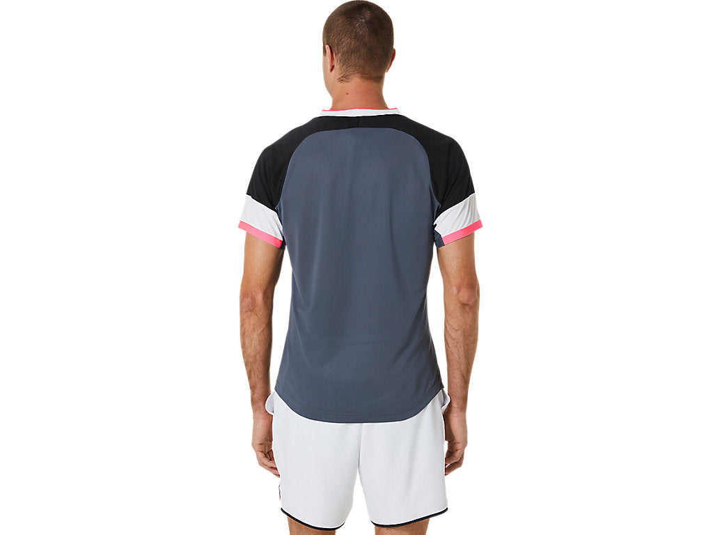 ASICS Match Short Sleeve T-Shirt 'Grey White Black' 2041A244-003