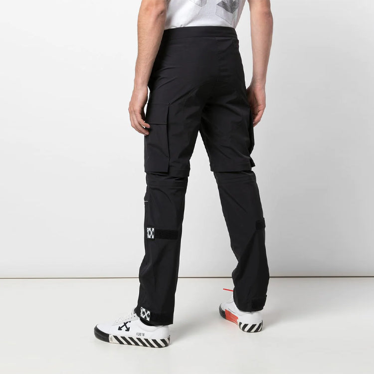 Off-White Casual Long Pants Version Black OMKH001R20G390301001