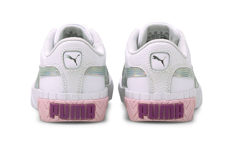 (PS) PUMA Cali Bubbles Leisure Board Shoes White/Pink 380124-02
