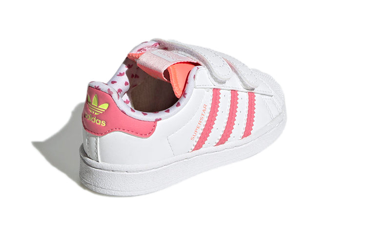 (TD) adidas Superstar Shell Toe J 'Valentine's Day White Pink' GY3338