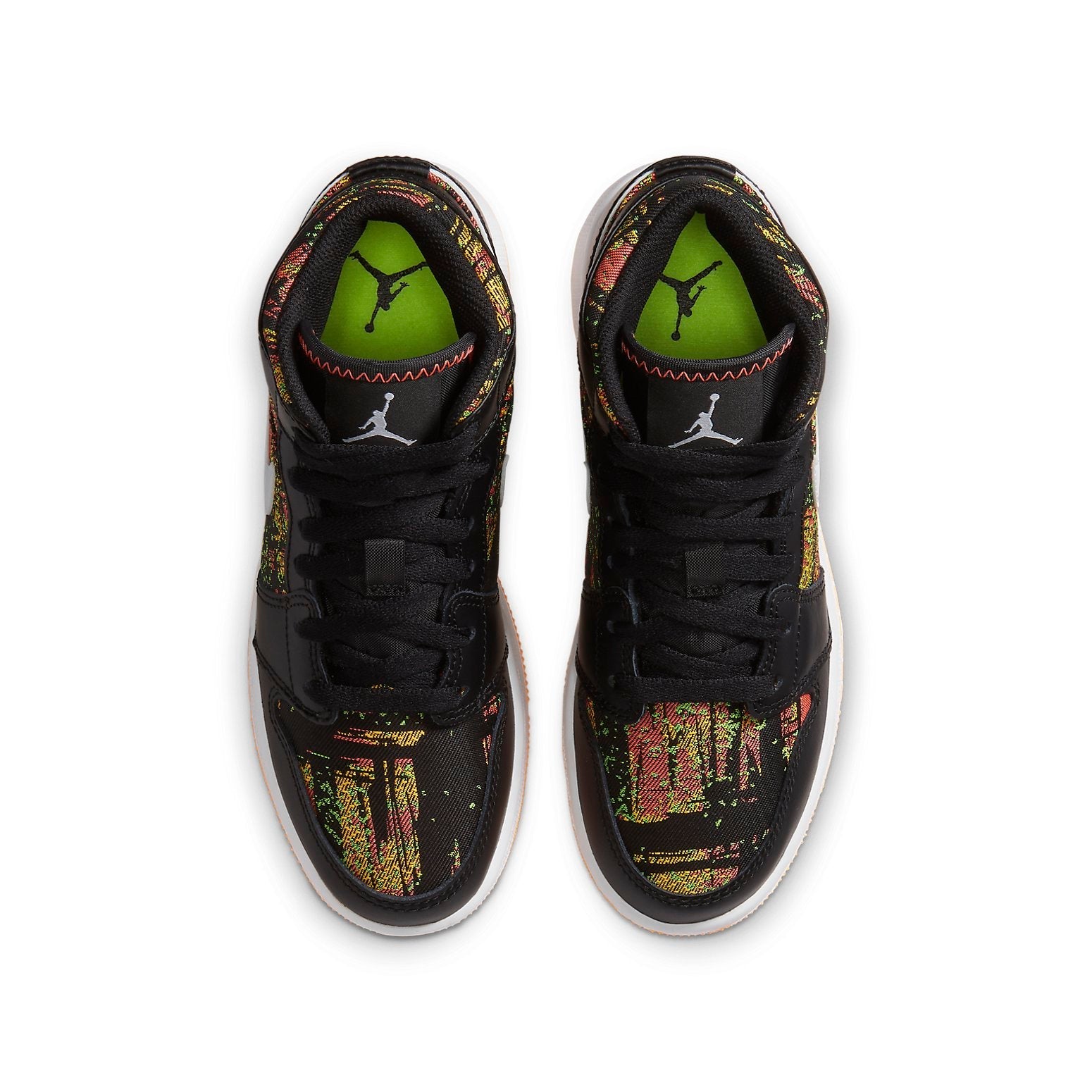 (GS) Air Jordan 1 Mid 'Black Laser Orange' 555112-003