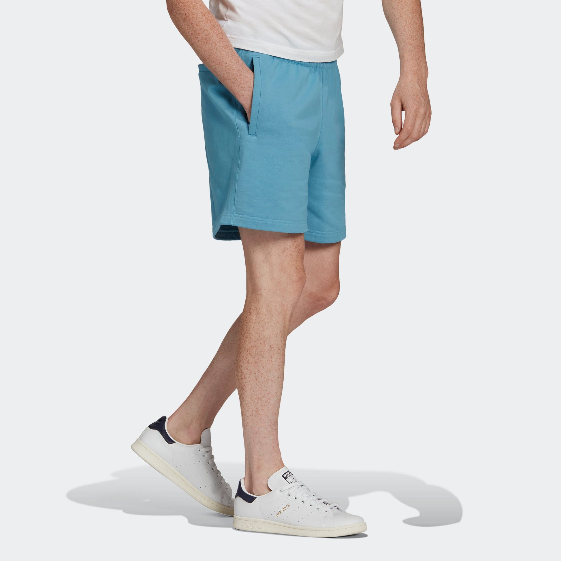 adidas originals C Short Ft Solid Color Lacing Sports Shorts Sky Blue HF6367