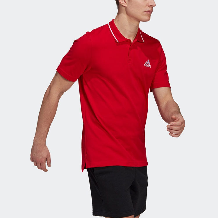 adidas M Sl Pq Ps Sports Short Sleeve Polo Shirt Red GM6959