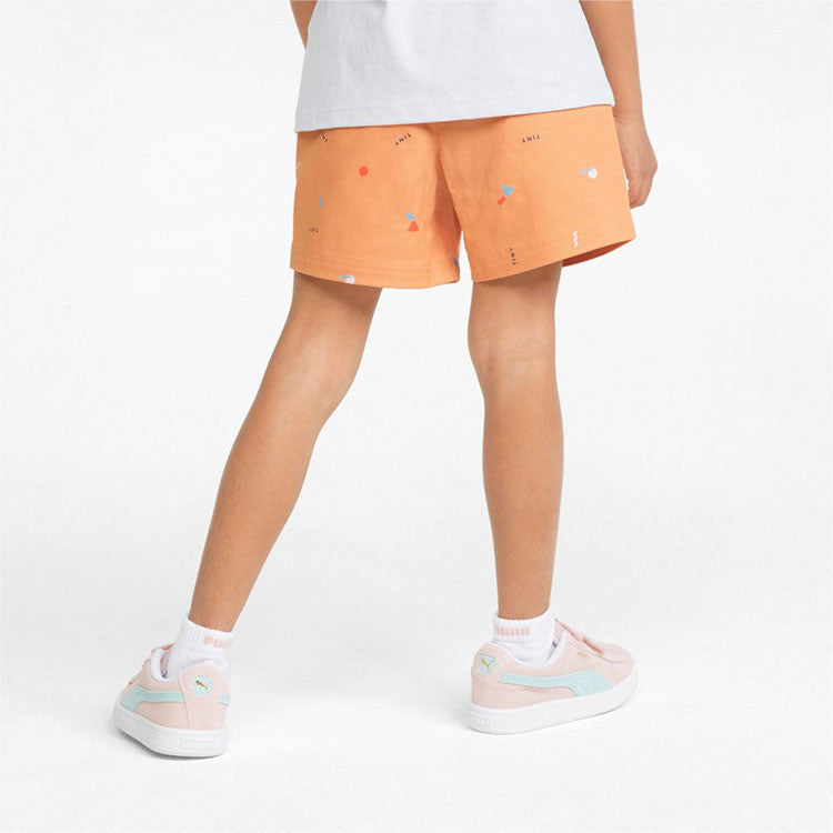 (GS) PUMA X Tiny Aop Woven Shorts 'Orange' 533417-05