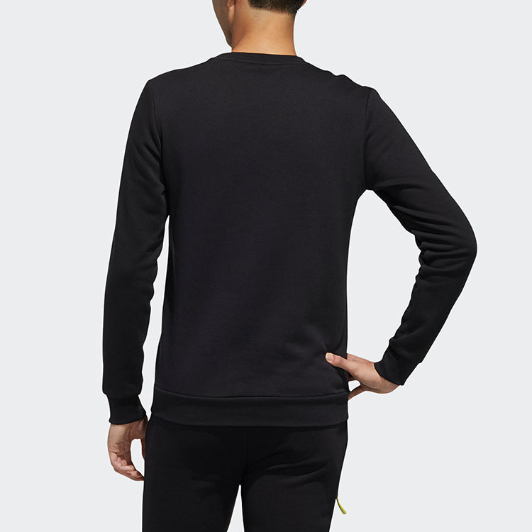 adidas neo M FAVES SWT 1 Sports Round Neck Pullover Black FP7856