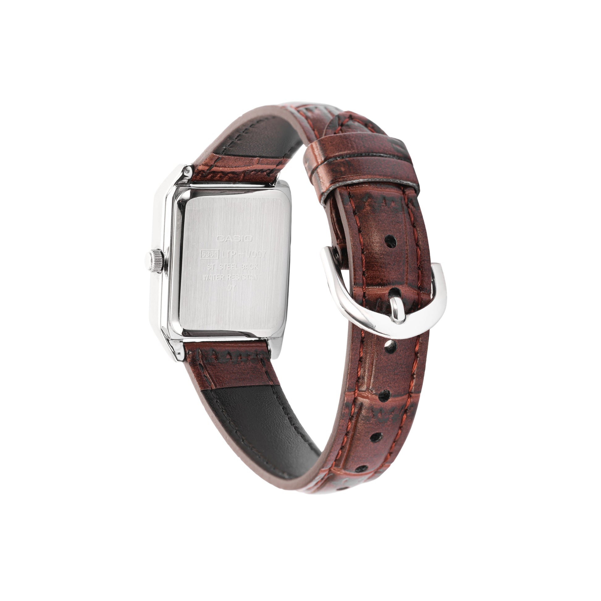 CASIOes Fashiones White/ Quartz Brown Analog LTP-V007L-7B2