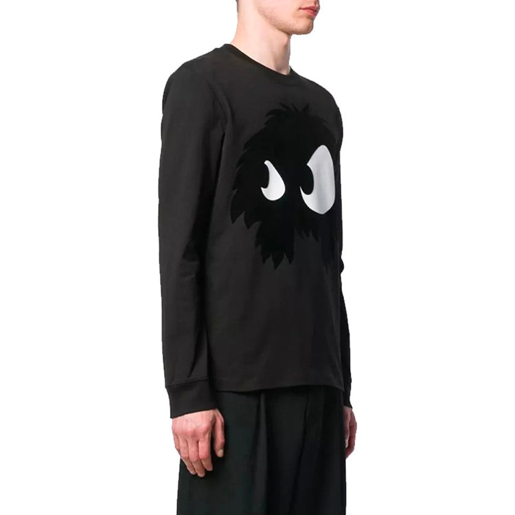 McQ Alexander McQueen Small Monster Printing Long Sleeves Unisex Black 462463-RKH52-1068
