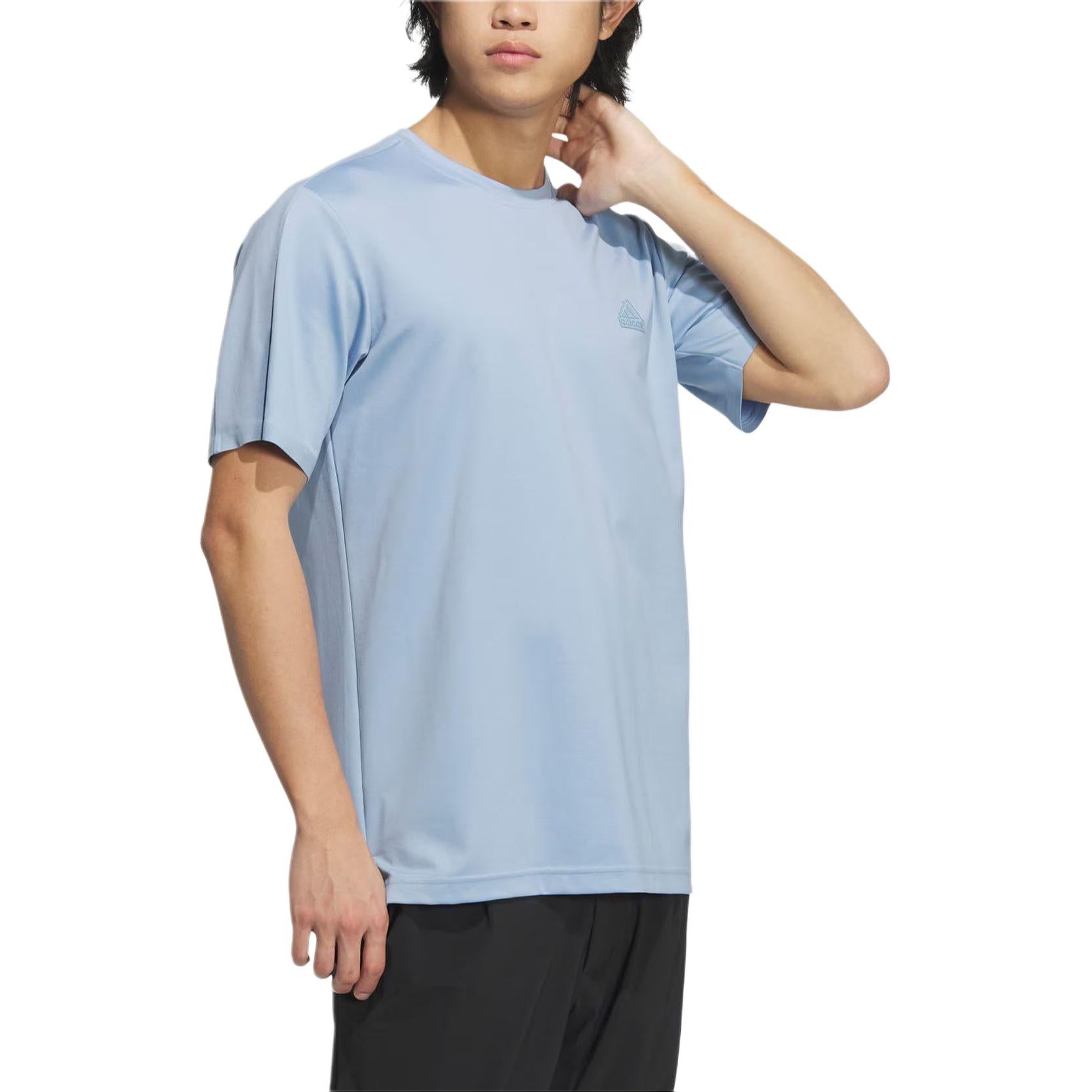 adidas Sport Casual Cooling Solid Color Crew Neck T-Shirt Asia Sizing 'Teal' JD5224
