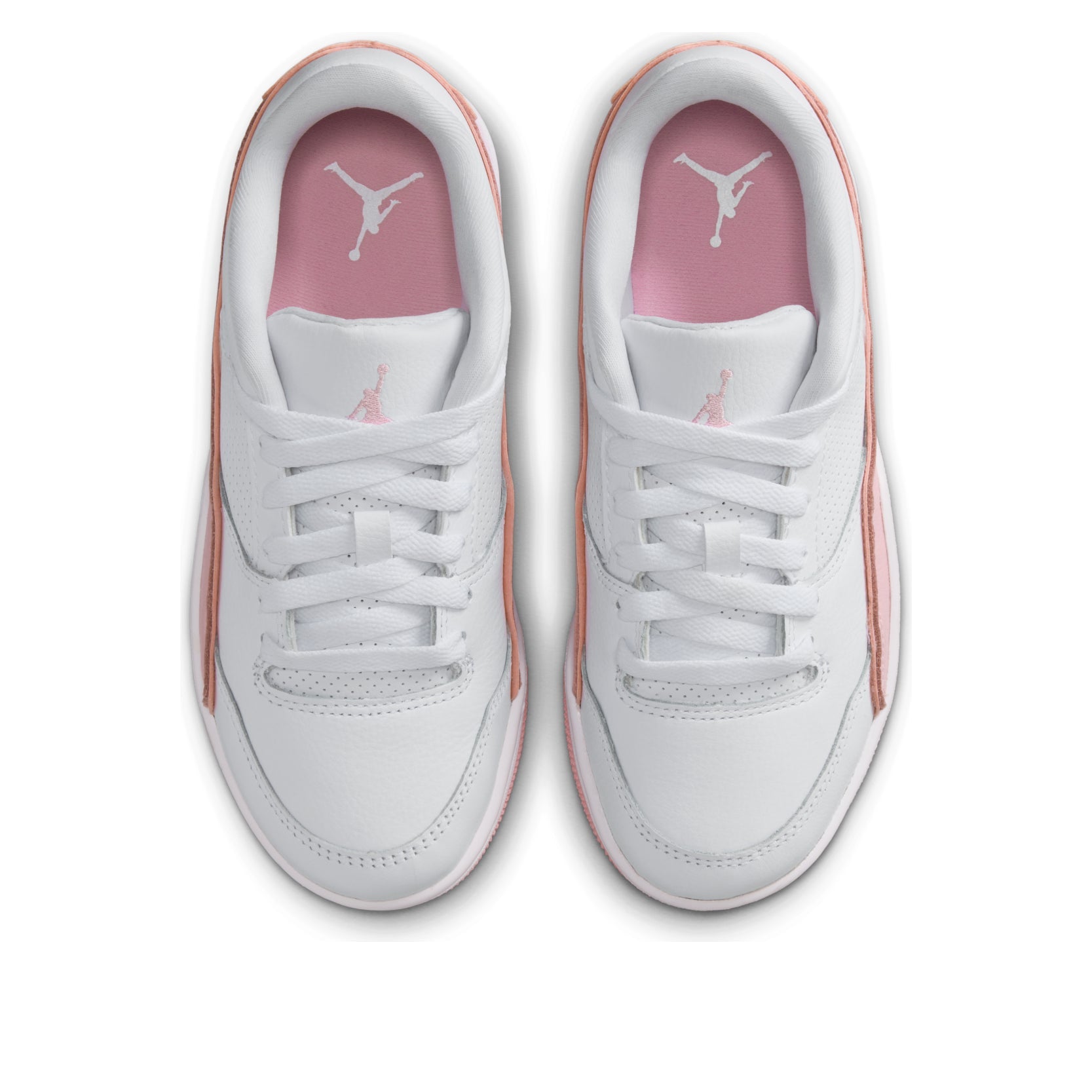 (GS) Air Jordan Flight Court 'White Medium Soft Pink' HF3333-161