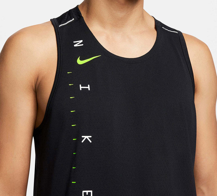Nike Miler Future Fast Athleisure Casual Sports Running Vest Black CJ5417-010
