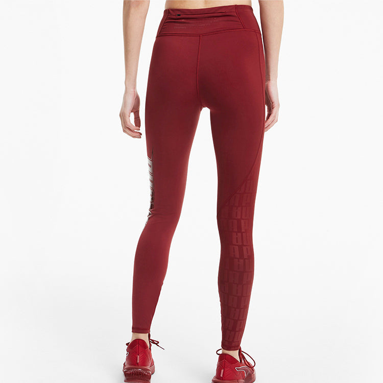 (WMNS) PUMA x First Mile High Waisted Training Leggings 'Red' 519569-03