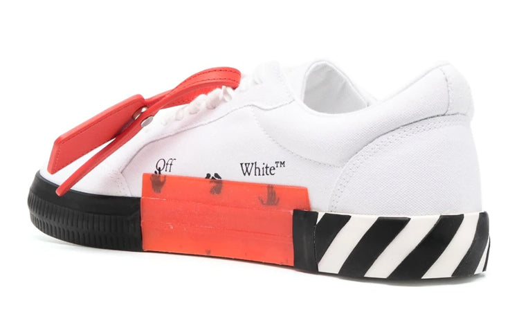 Off-White Vulcanized low-top Sneakers 'White Black Orange' OMIA085S23FAB0010140