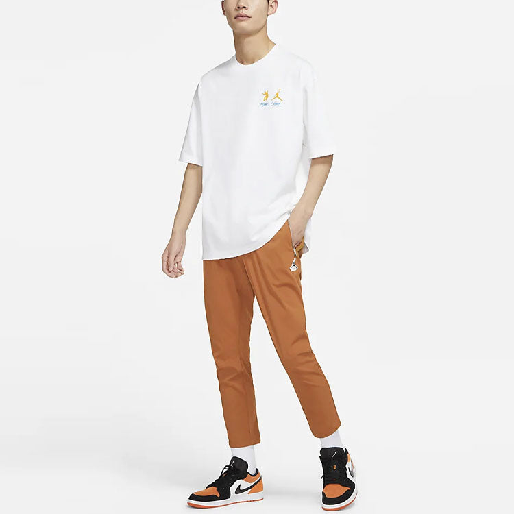 Men's Air Jordan Statement Essentials Solid Color Straight-Leg Casual Pants/Trousers Green Copper DM9929-241