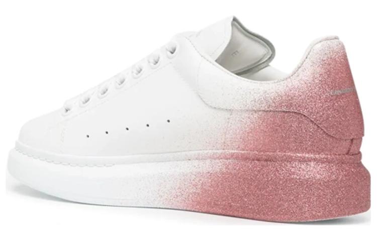 (WMNS) Alexander McQueen Oversized Sneakers 'White Pink' 685672WIB9M9287