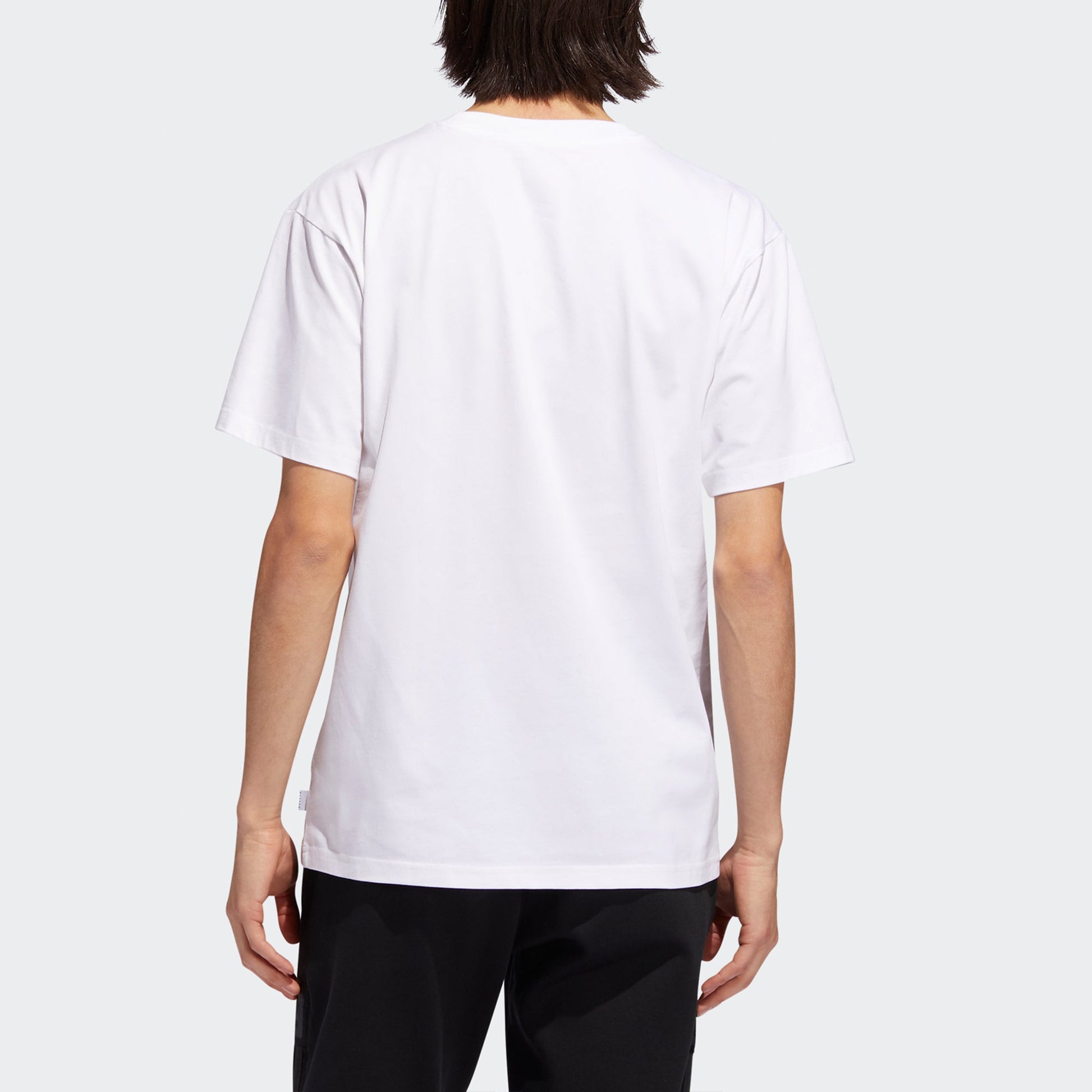 adidas originals Photo Media Tee Casual Sports Round Neck Short Sleeve White EC7359