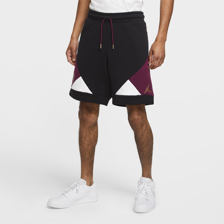 Air Jordan Paris Saint-Germain Colorblock Casual Sports Shorts Black CK9759-010
