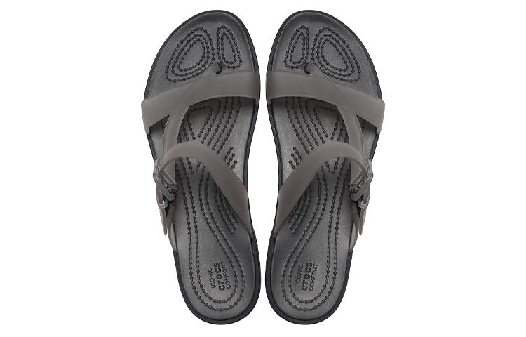 (WMNS) Crocs Shoes Sports slippers 'Translucent Black' 207173-001