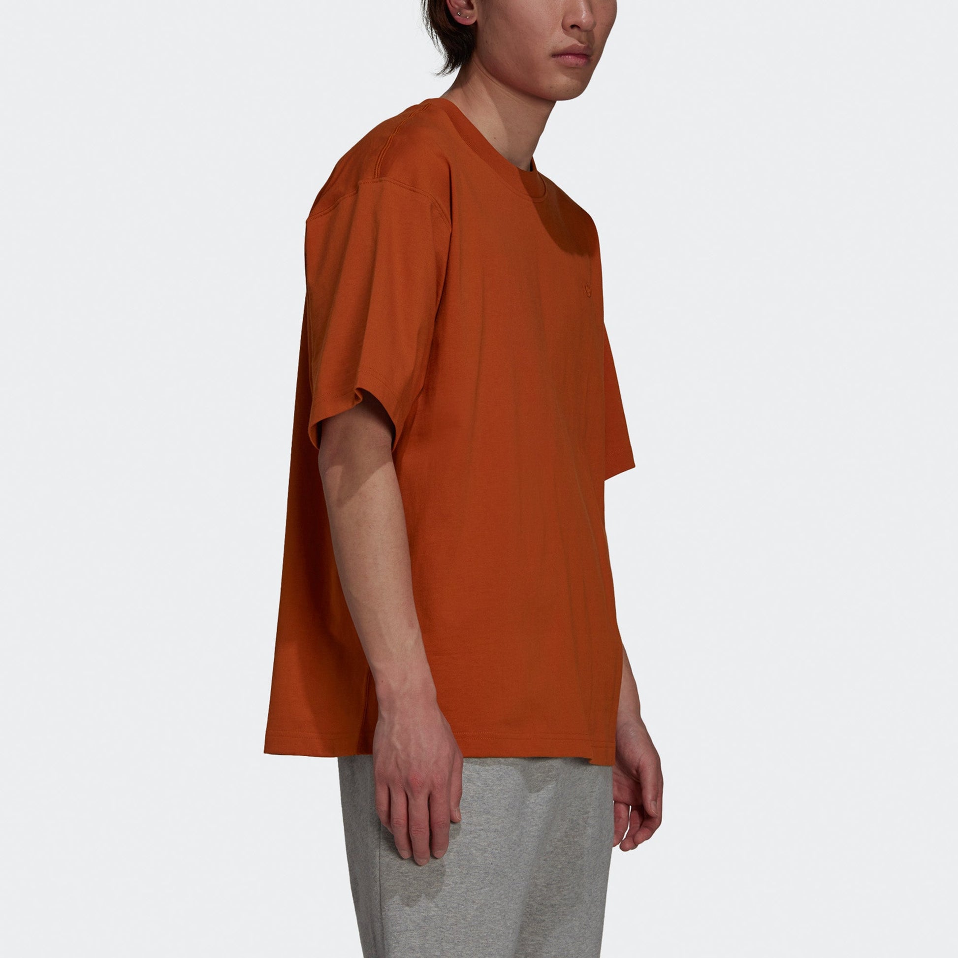 adidas originals C Tee Solid Color Loose Sports Short Sleeve Light Brown H11367