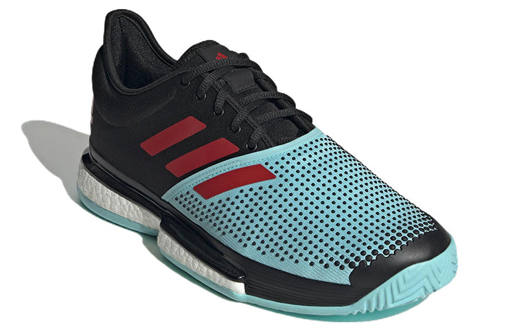 adidas SoleCourt 'Black Pulse Aqua' GX9066