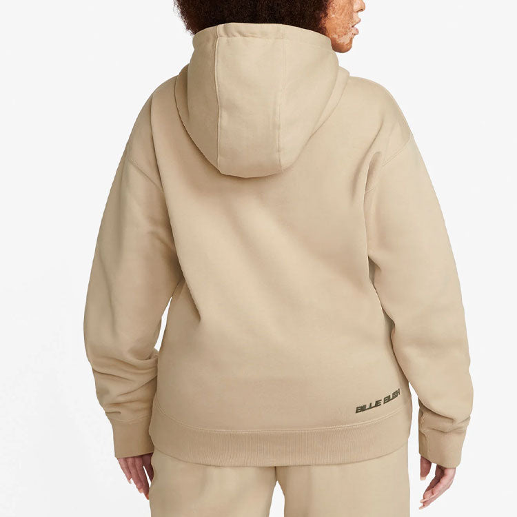 Men's Nike x Billie Eilish Crossover Solid Color Cotton Hooded Long Sleeves Autumn Us Edition Brown DQ7751-202