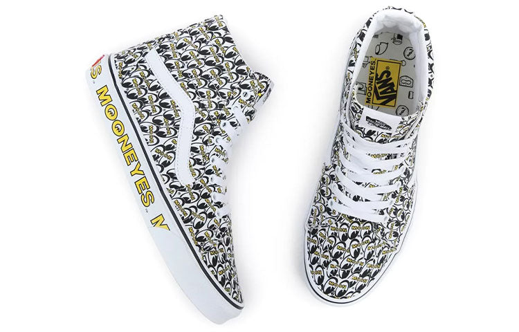 Vans Mooneyes x SK8-HI 'True White Yellow' VN0A7Q5N6M5