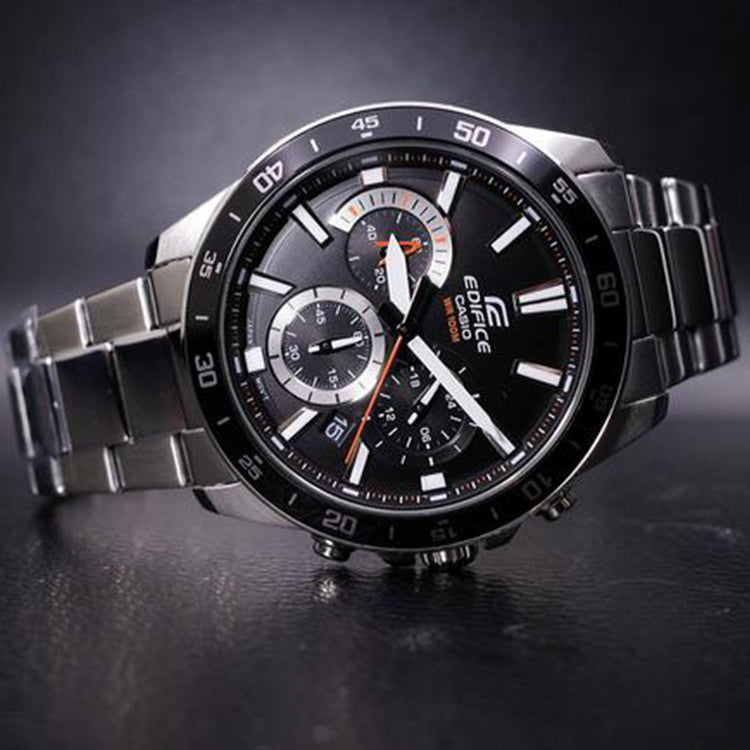 CASIO Male EDIFICE Japan / South Korea Fashion Mens Black Analog EFV-570D-1AVUEF
