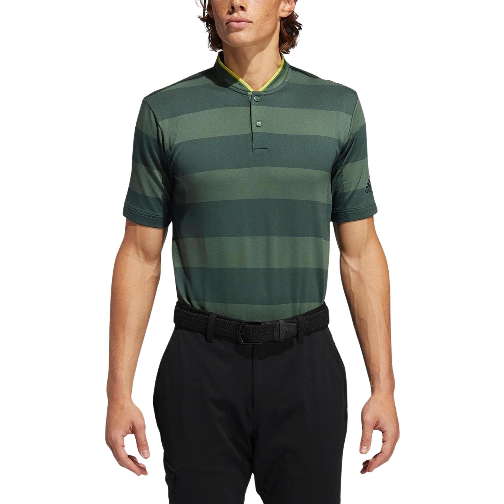 adidas Primeknit Polo Shirt 'Green Oxide Deepest Green' GL4640