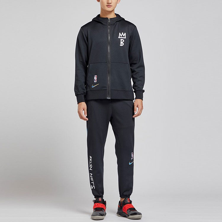 Nike NBA Casual Brooklyn Basketball Loose Bundle Feet Sports Long Pants Black CU0612-010