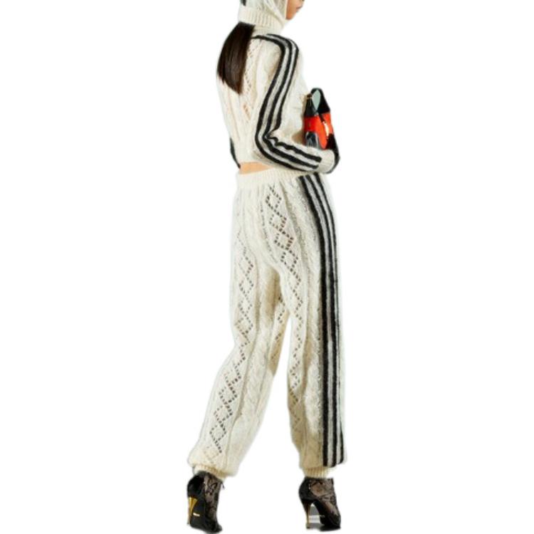 Gucci x adidas Mohair Knit Jogging Pant 'Ivory' 713024-XKCMO-9791