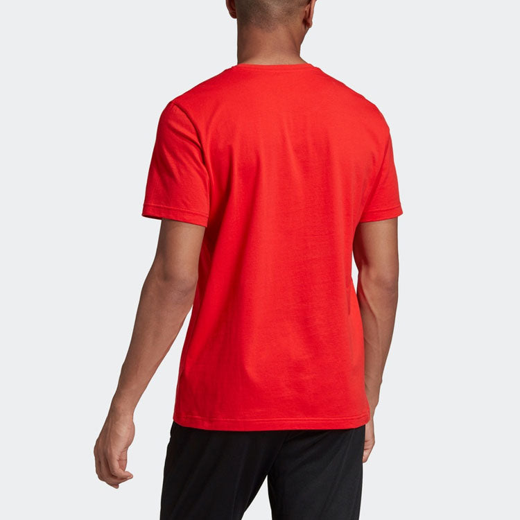 adidas Pogba Icon T Soccer/Football Sports Printing Pattern Short Sleeve Pink Red Fluorescence GL1992