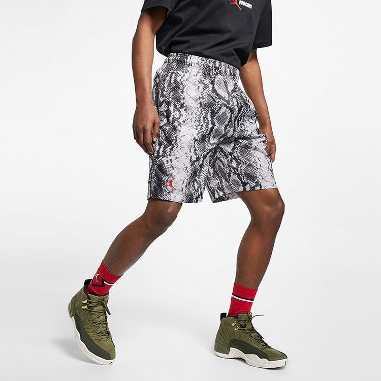 Air Jordan 11 Snakeskin Snake Skin Shorts For Men White CI0313-072