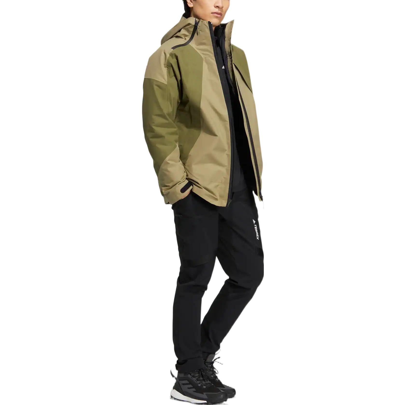 adidas Dissembly Inner Zipper Jacket 'Olive' HN2014