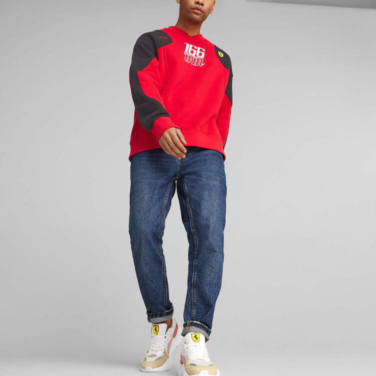 PUMA Scuderia Ferrari Statement Crew  Neck Sweatshirt 'Red' 538108-02