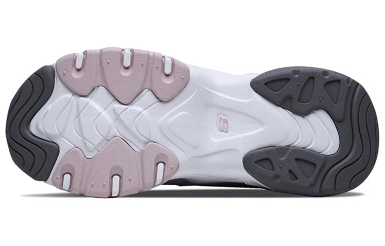 (WMNS) Skechers D'Lites 3.0 Low-top Running Shoes White/Pink/Gray 12955-WGPK