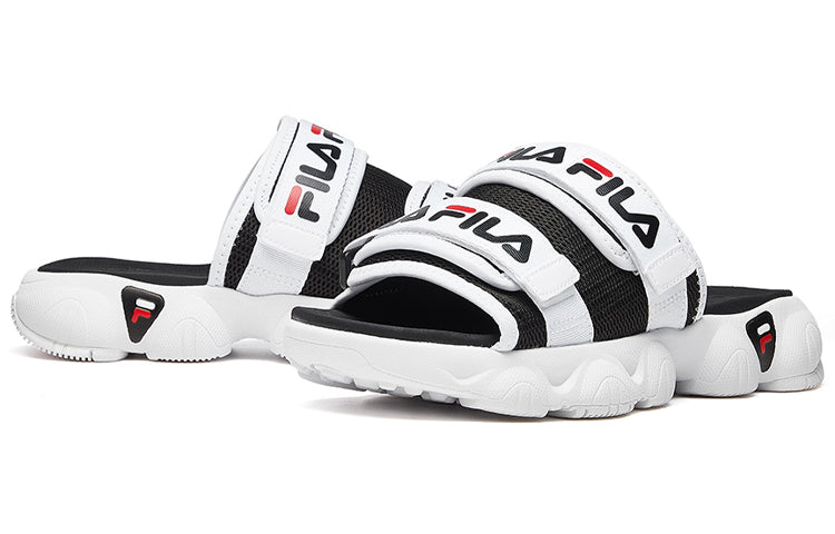 (WMNS) FILA JaggerSports Slipper White/Black F12W024607FBW