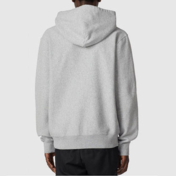 Men's Stussy Logo Hoody hooded Pullover Long Sleeves light grey 118364-GHEA