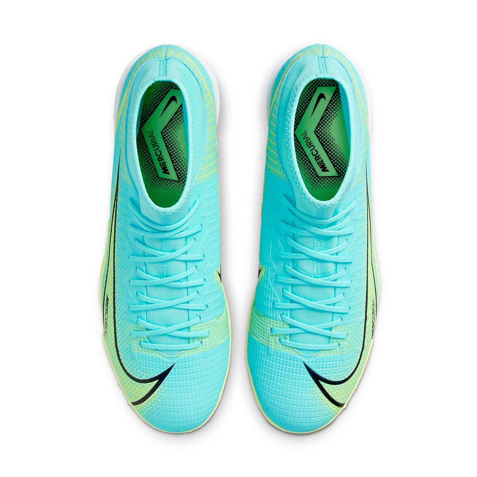 Nike Mercurial Superfly 8 Academy TF Turf Soccer Shoes 'Blue Neon Green' CV0953-403