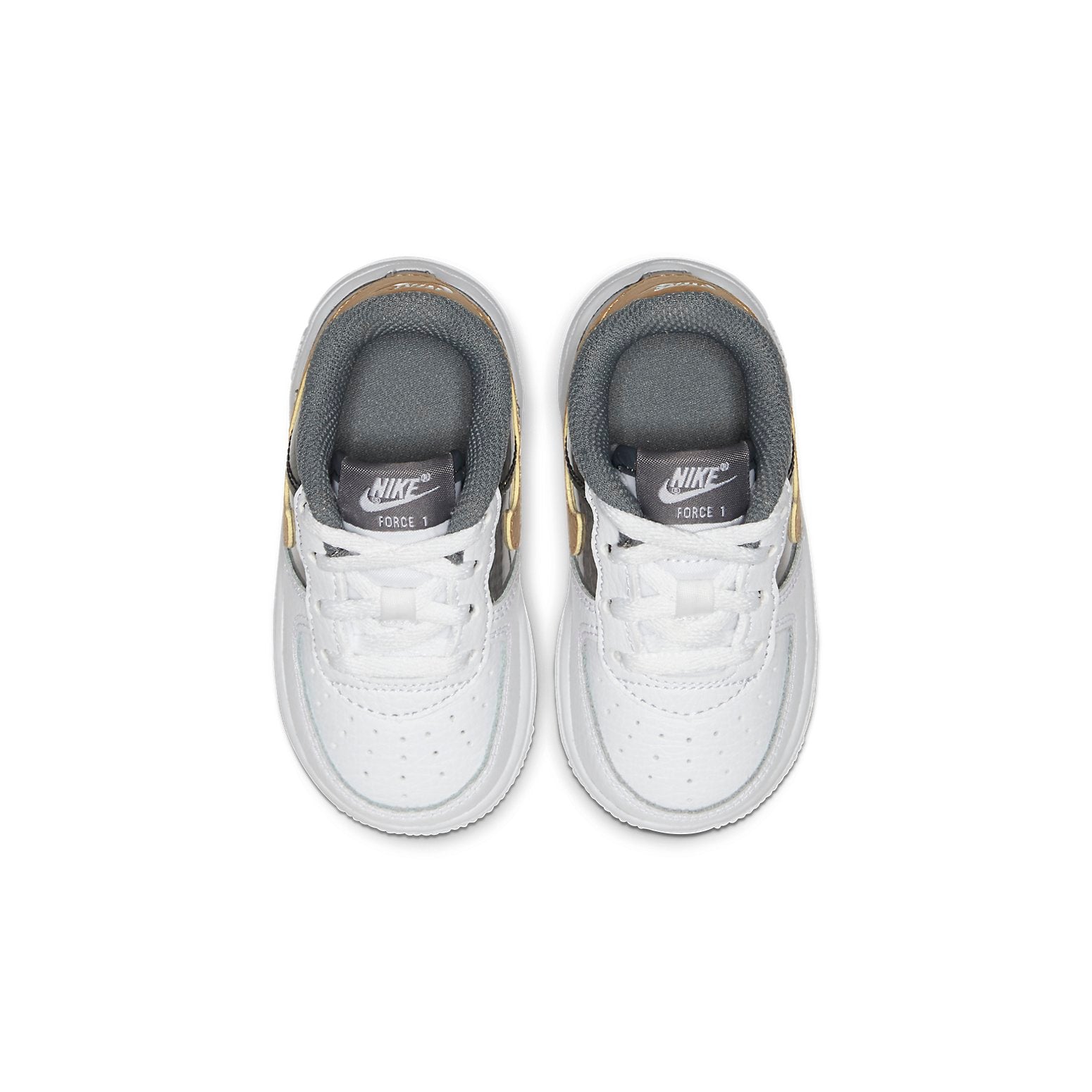 (TD) Nike Air Force 1 SE 'White Metallic Gold' BV6063-100